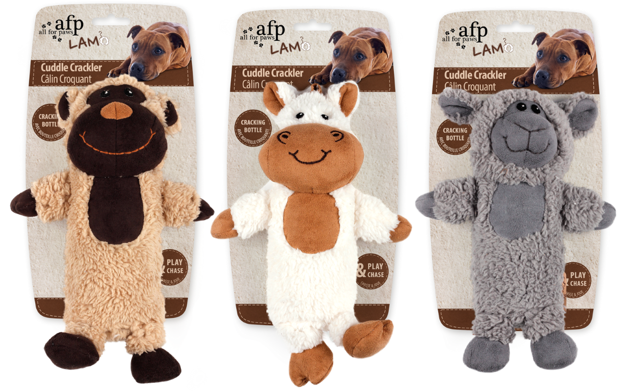 AFP Cuddle Crackler – Unwiderstehliches Spielzeug Mit Innenliegender Plastikflasche