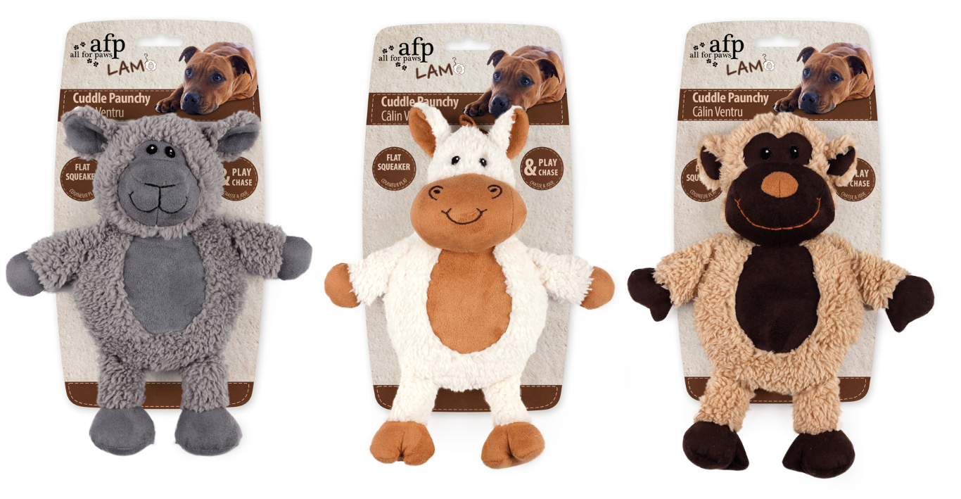 AFP Cuddle Paunchy – Weiches Faux Fleece mit Quietscher