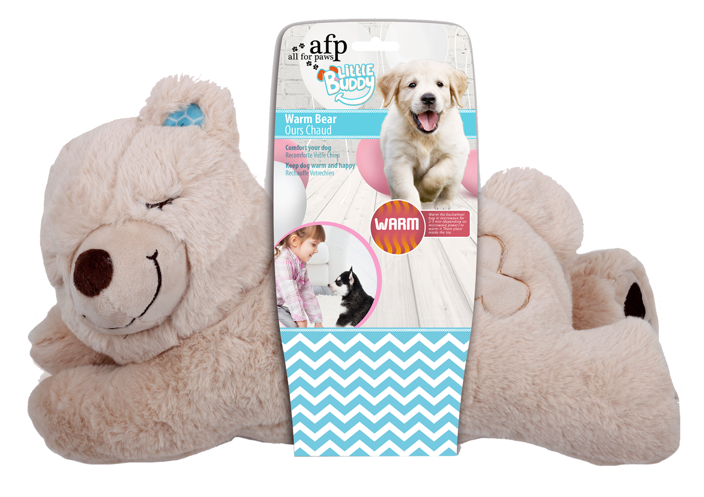 AFP Little Buddy – Kuscheliger Wärmepartner mit Turmalin Steinen