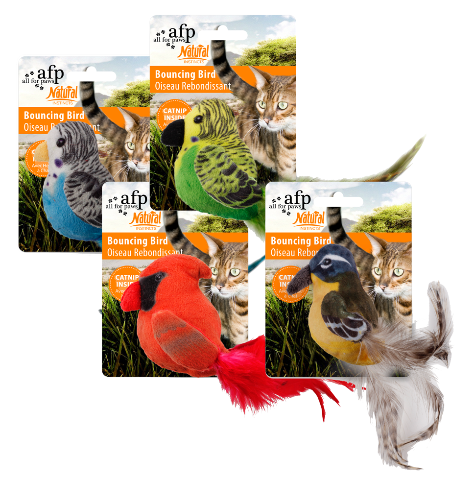 AFP Bouncing Bird – Naturbelassene Katzen-Spielzeuge Mit Catnip