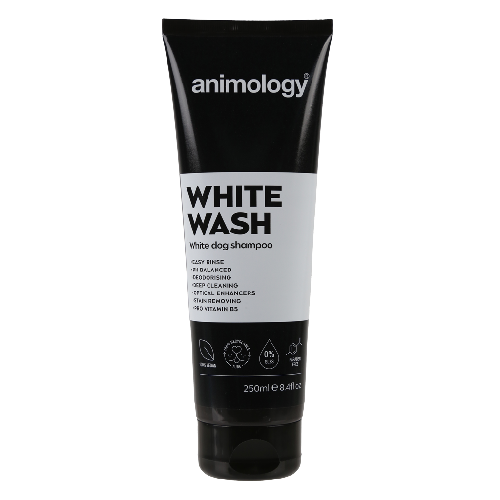 Animology White Wash Hundeshampoo 250 ml – Tiefenreinigende Formel für Helles Fell