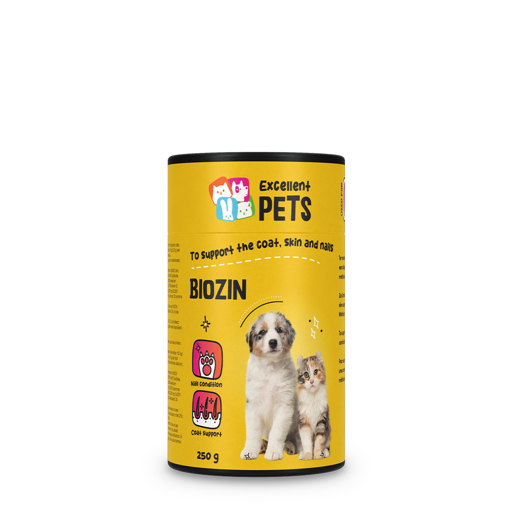 Excellent Pets Biozin 250 g – Unterstützt Fell Haut und Nägel