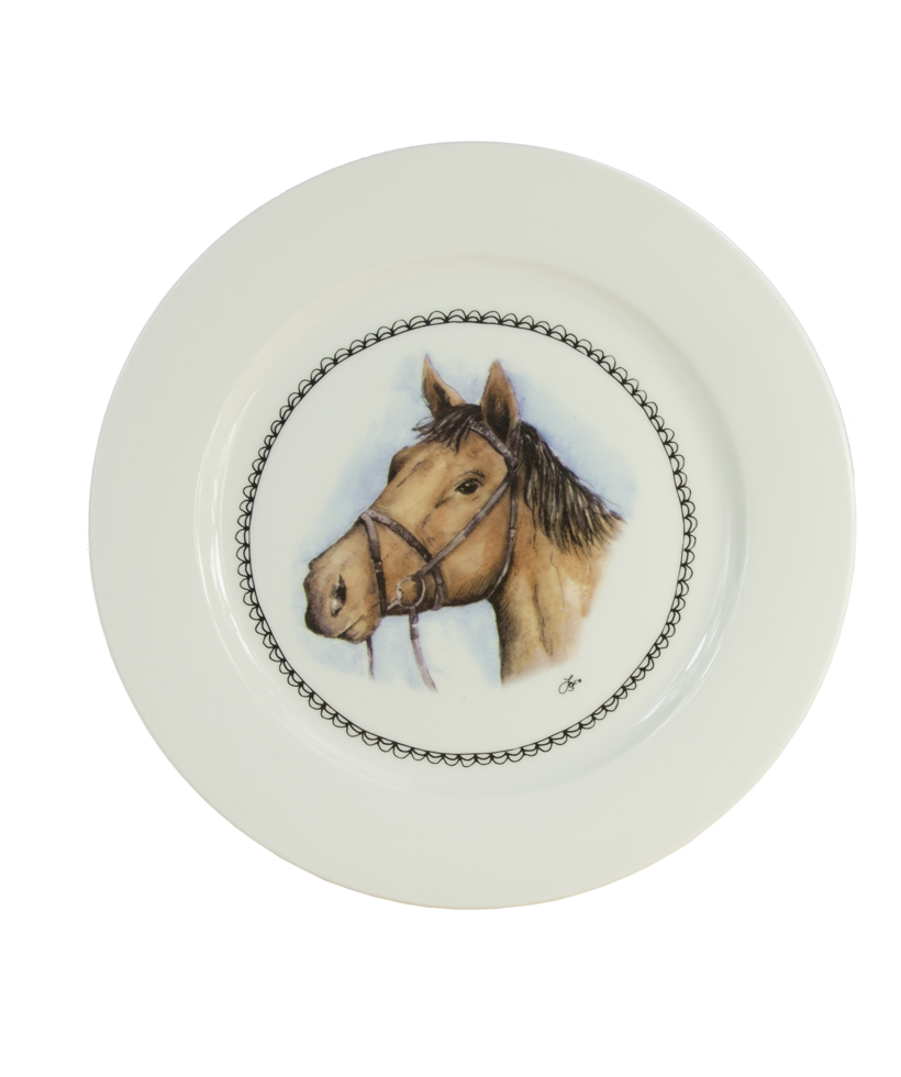 HofundZoo Frühstücksteller Pferd – Einzigartiges Design für Tierliebhaber