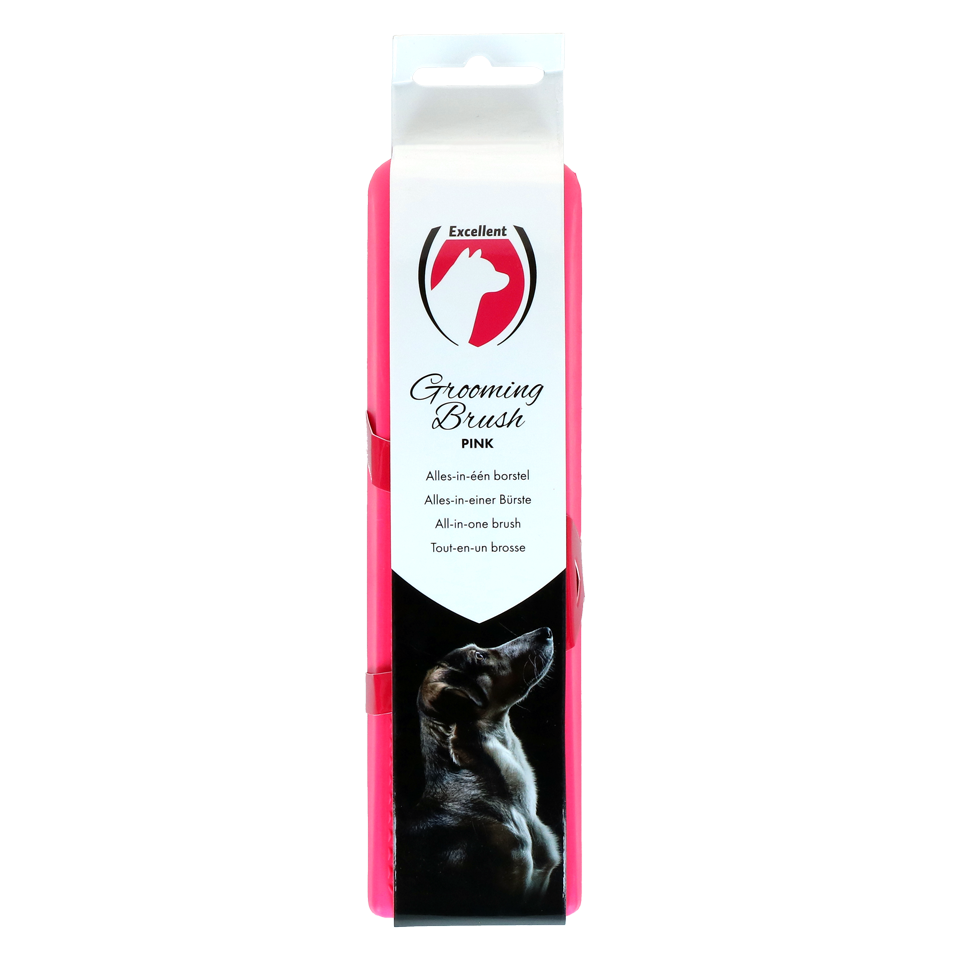 Excellent Pets Pflegebürste Medium Rosa – Ergonomisches Design Für Leichtes Grooming