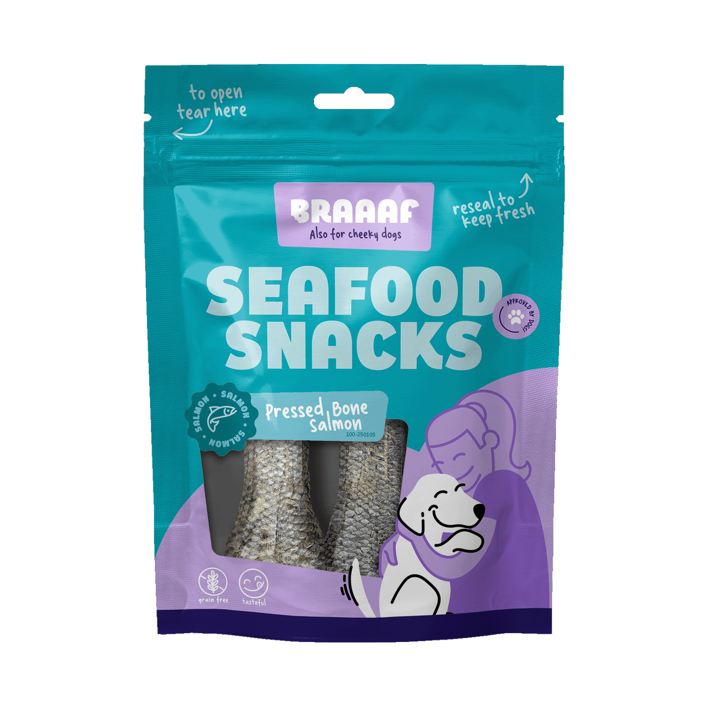 Braaaf Seafood Fischknochen – 100 Prozent Fisch für Allergiker