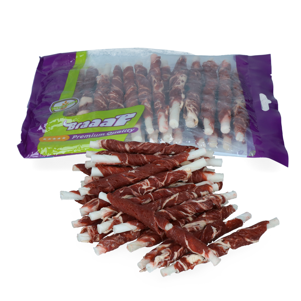 Braaaf Rawhide Roll Sticks Rind & Fisch – Köstlicher Kauspaß Für Gesunde Zähne
