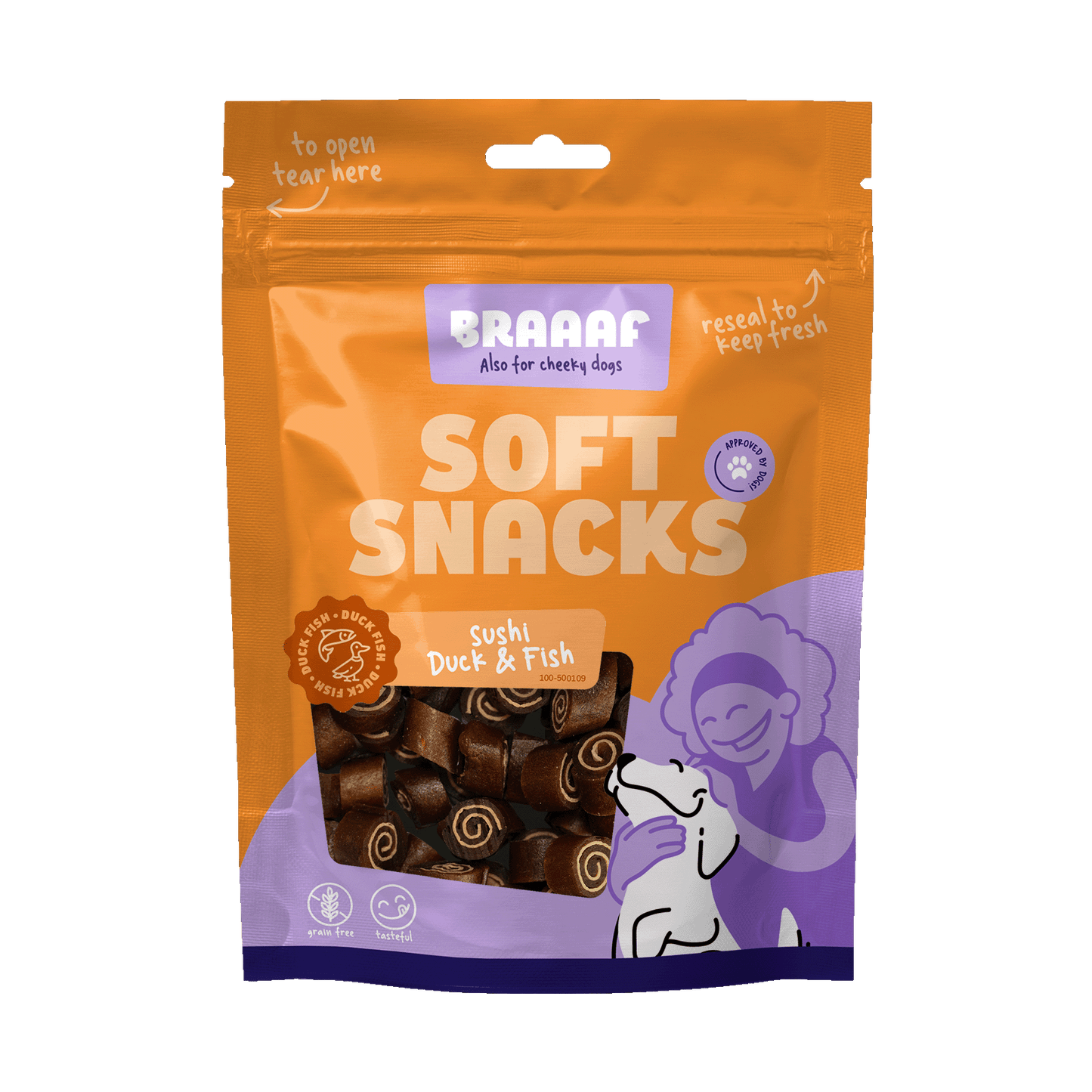Braaaf Soft Snack Sushi – Getreidefreier Leckerbissen Für Empfindliche Hunde
