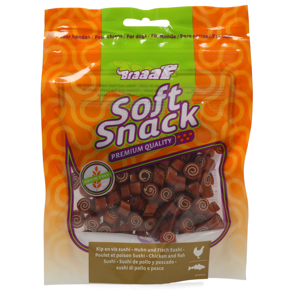Braaaf Soft Snack Sushi – Getreidefreier Snack Für Empfindliche Hunde