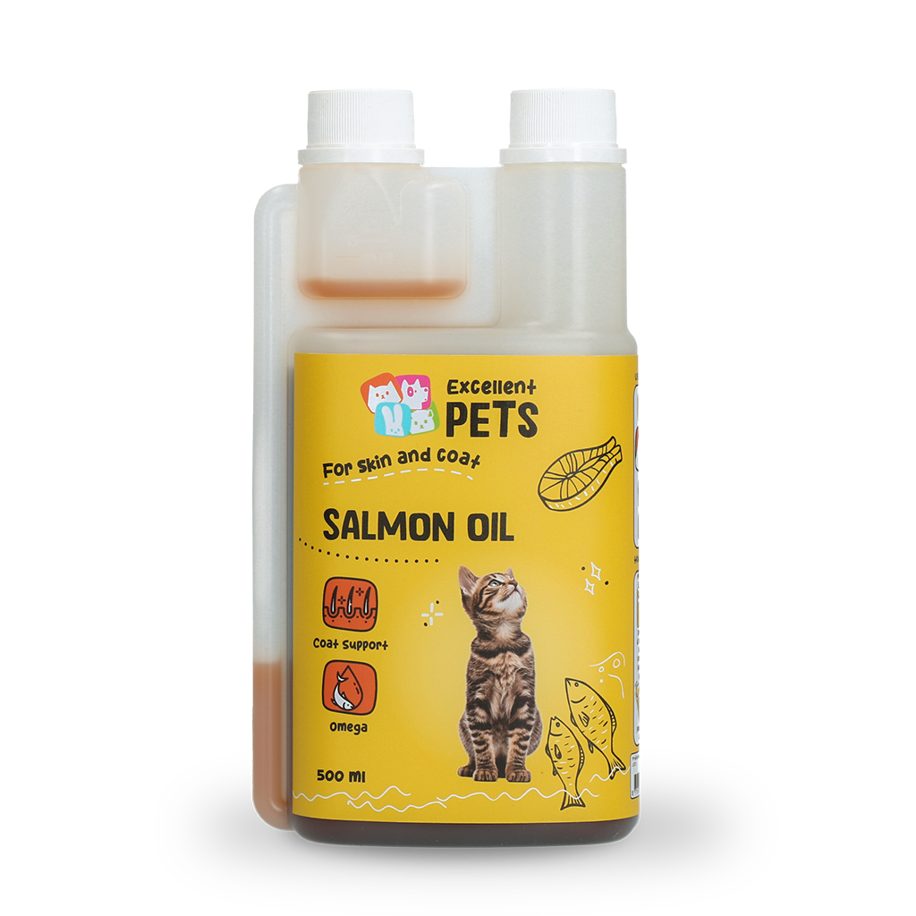 Excellent Pets Lachsöl für Katzen 500 ml – Unterstützung für Gelenke und Immunsystem