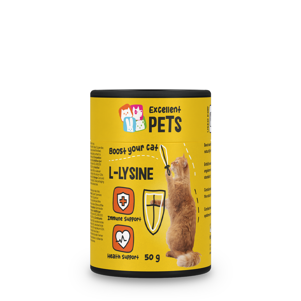 Excellent Pets L-Lysine 50 g – Unterstützt Das Natürliche Immunsystem