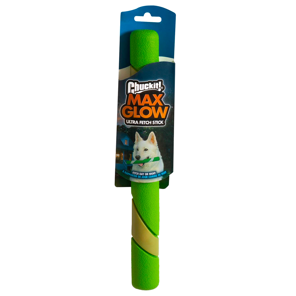 Chuckit Max Glow Ultra Fetch Stick – Leuchtet Im Dunkeln Für Interaktive Spiele