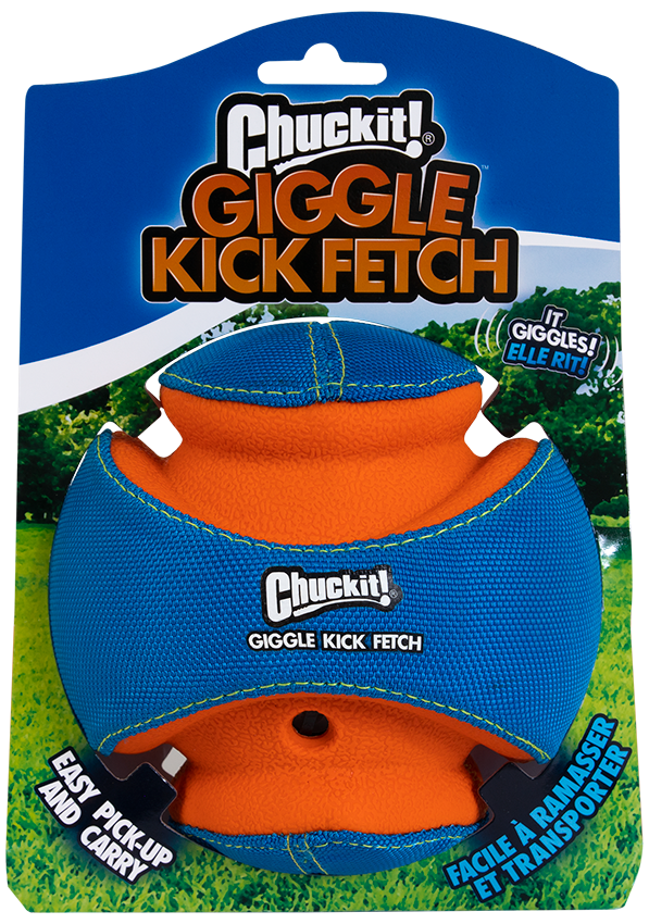 Chuckit Giggle Kick Fetch – Kichernder Apportierball Für Unendlichen Spielspaß