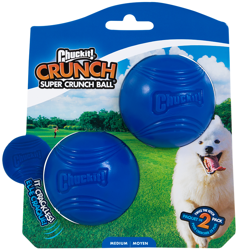 Chuckit Super Crunch Ball M – Knackende Geräusche Für Hunde