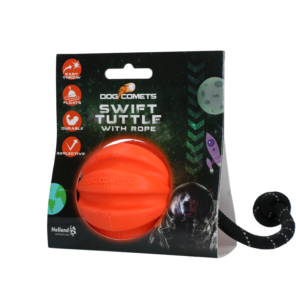 Dog Comets Swift Tuttle Mit Seil Orange – Optimales Apportierspielzeug Für Hunde