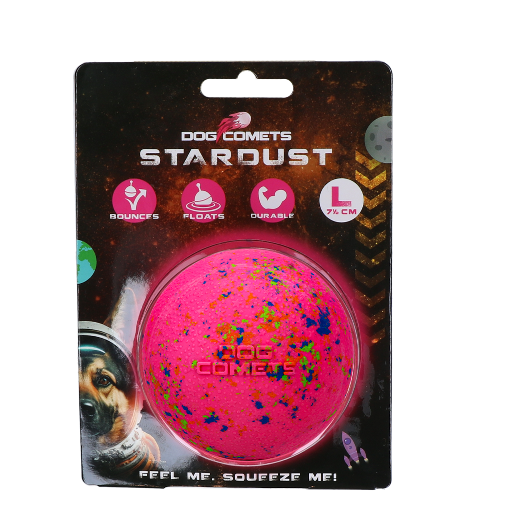 Dog Comets Stardust Rosa L – Extrem Langlebiger Naturkautschukball