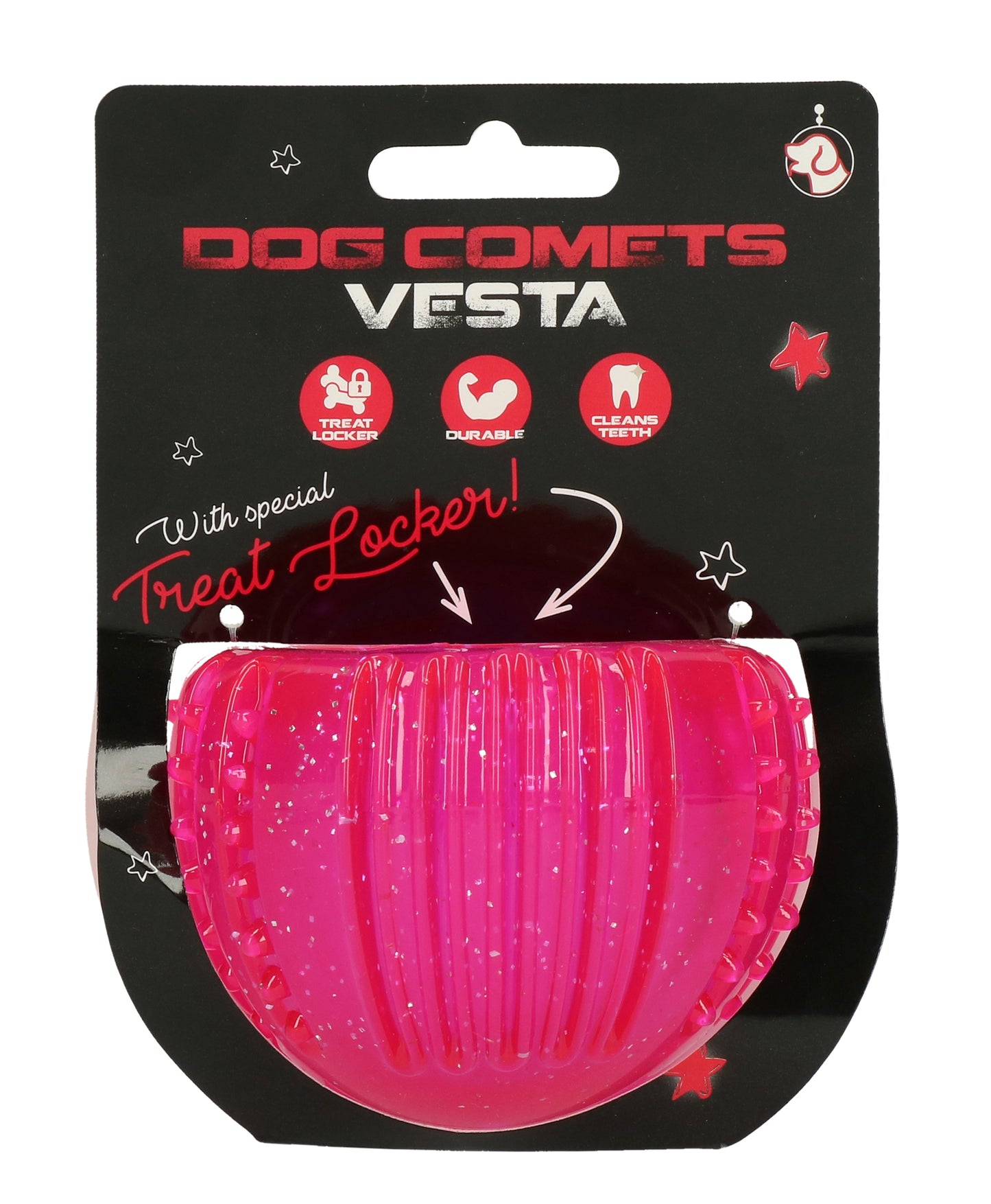 Dog Comets Treat Locker Rosa – Innovatives Belohnungsspielzeug für Gesunde Zähne