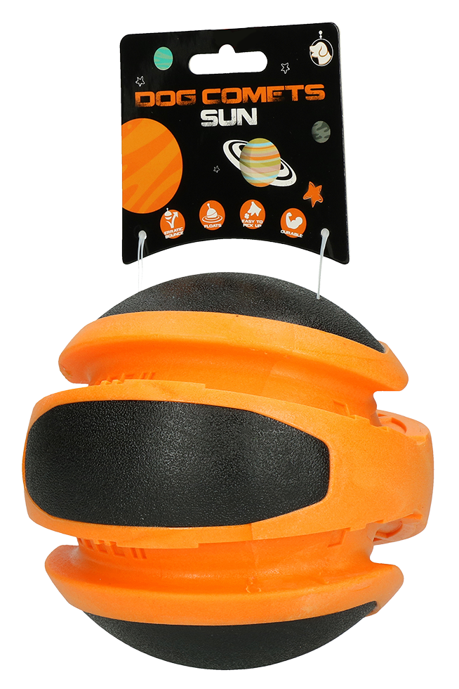 Dog Comets Planeten Orange – Perfekter Sprungball für Hunde