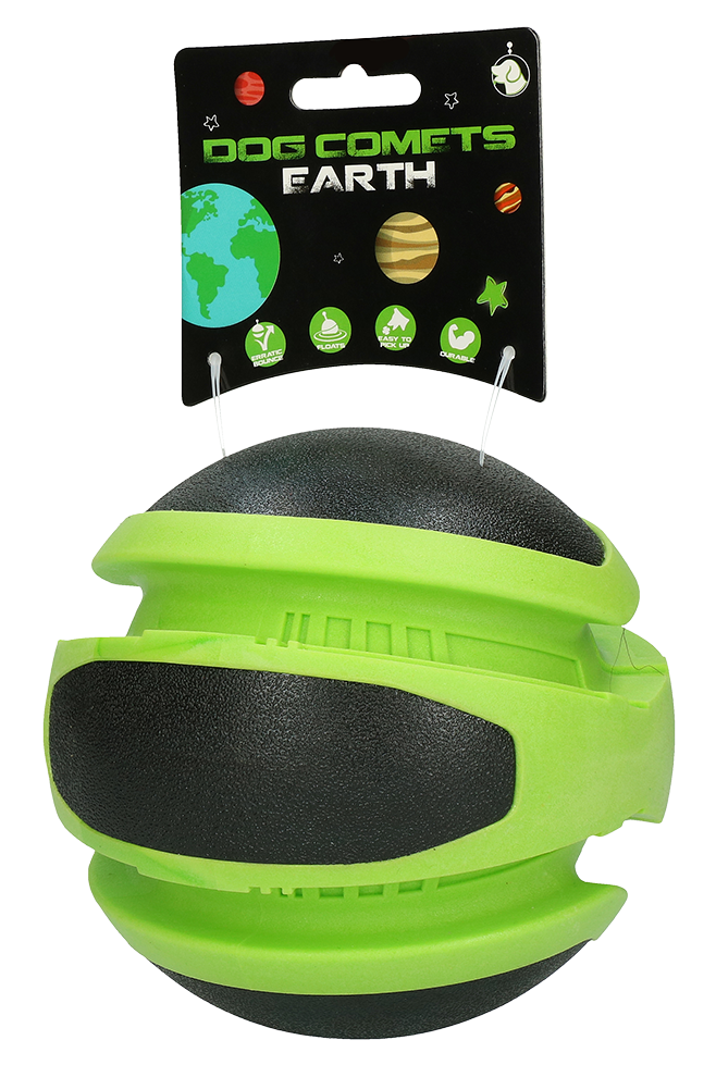 Dog Comets Planeten Grün – Idealer Spielball Für Hunde