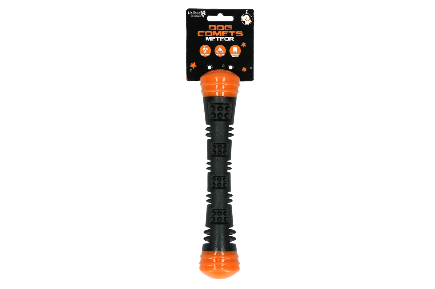 Dog Comets Meteor Wurfstock Orange S – Langlebiges Gummi Mit Quietscher