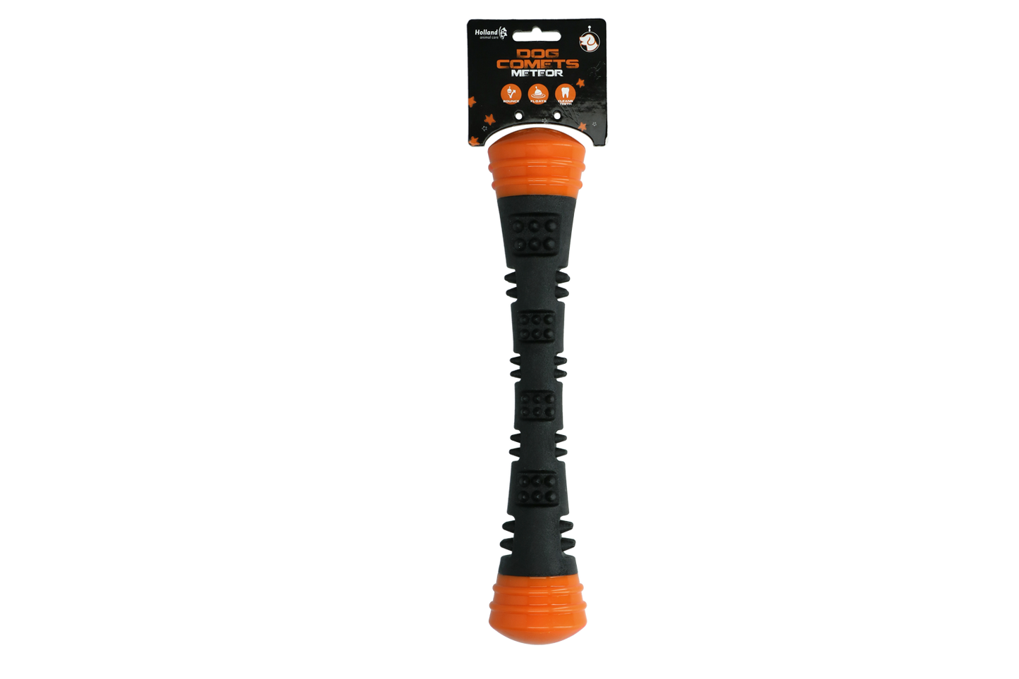 Dog Comets Meteor Wurfstock Orange L – Haltbares Gummi Mit Quietscher