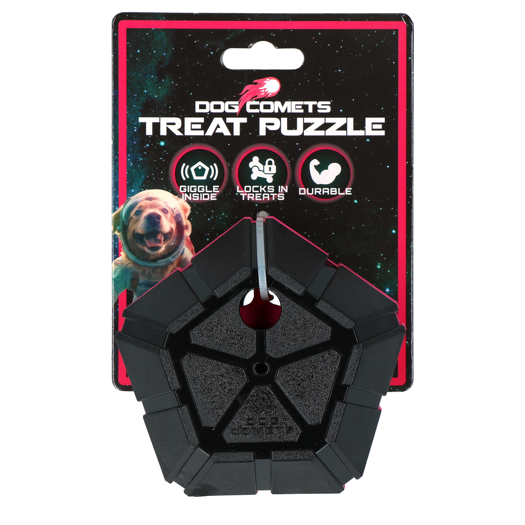 Dog Comets Treat Puzzle Rosa – Interaktives Futterspielzeug für Hunde