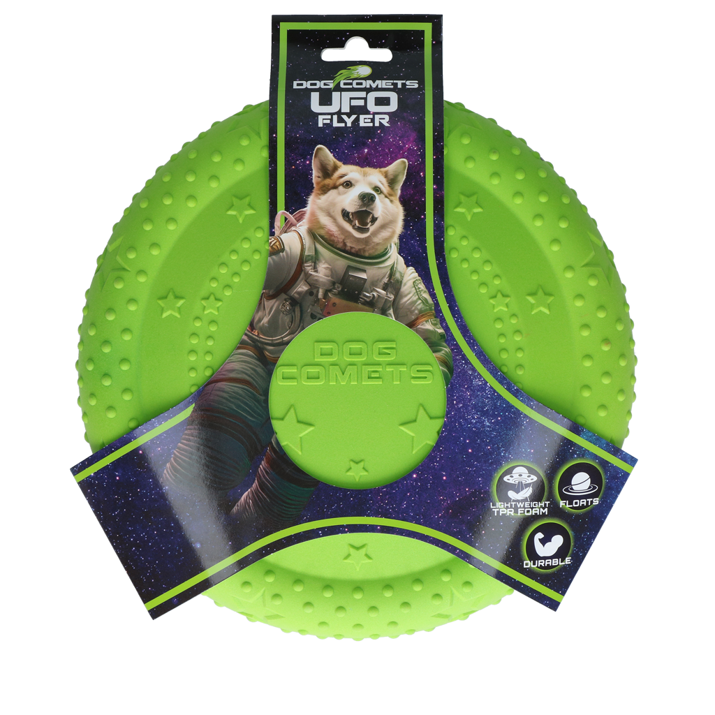 Dog Comets UFO Flyer Grün – Bissfeste Frisbee Für Endlosen Spaß