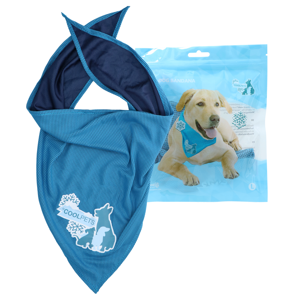 CoolPets Kühlendes Halstuch L – Sofortige Kühlung Für Hunde