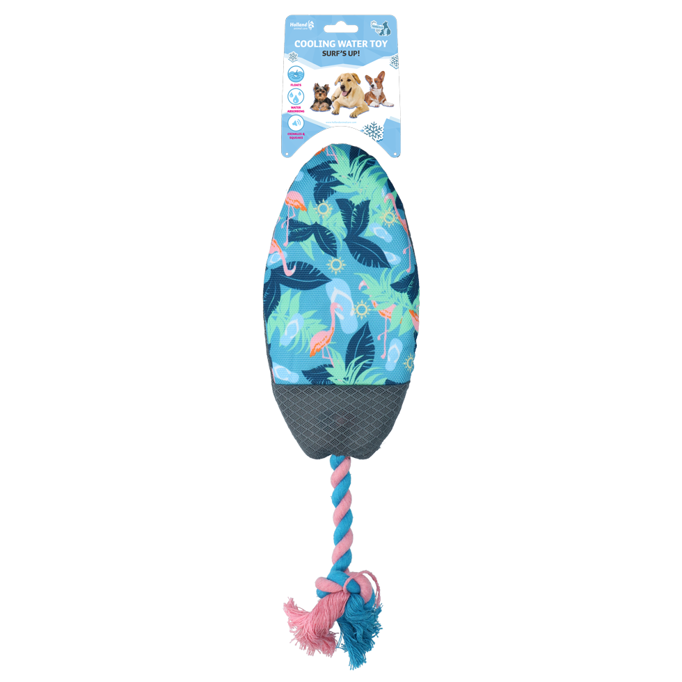 CoolPets Surf's Up Flamingo – Schwimmendes Hundespielzeug für Endlosen Wasserspaß
