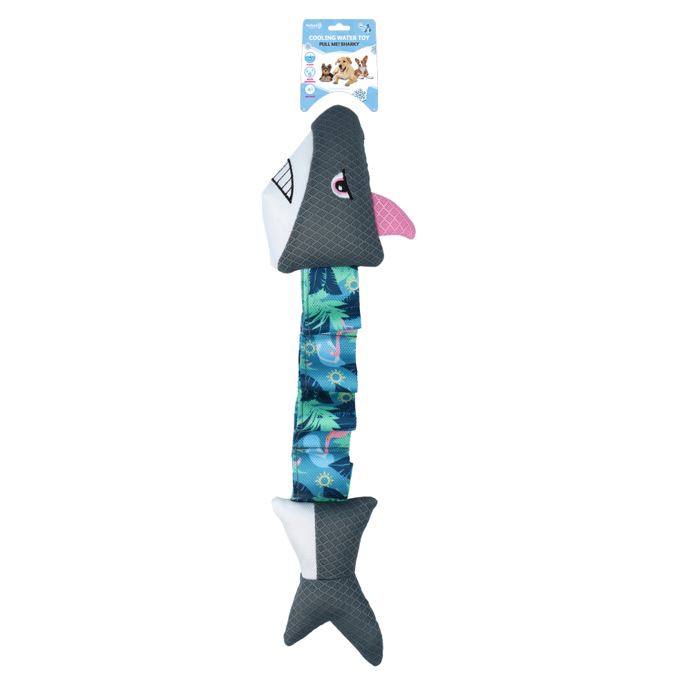 CoolPets Pull Me Sharky Flamingo – Spaßiges Wasserspielzeug für Hunde