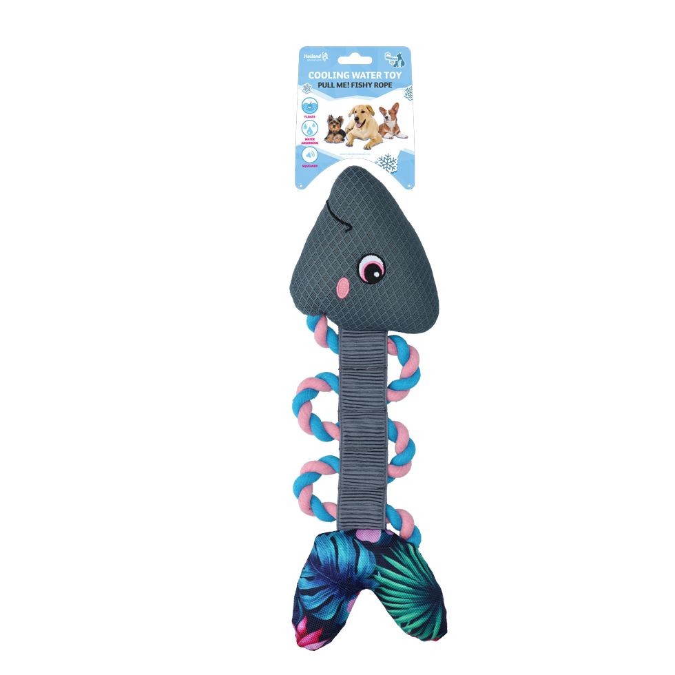 CoolPets Pull Me! Fishy Rope Flower – Schwimmendes Wasserspielzeug für Hunde