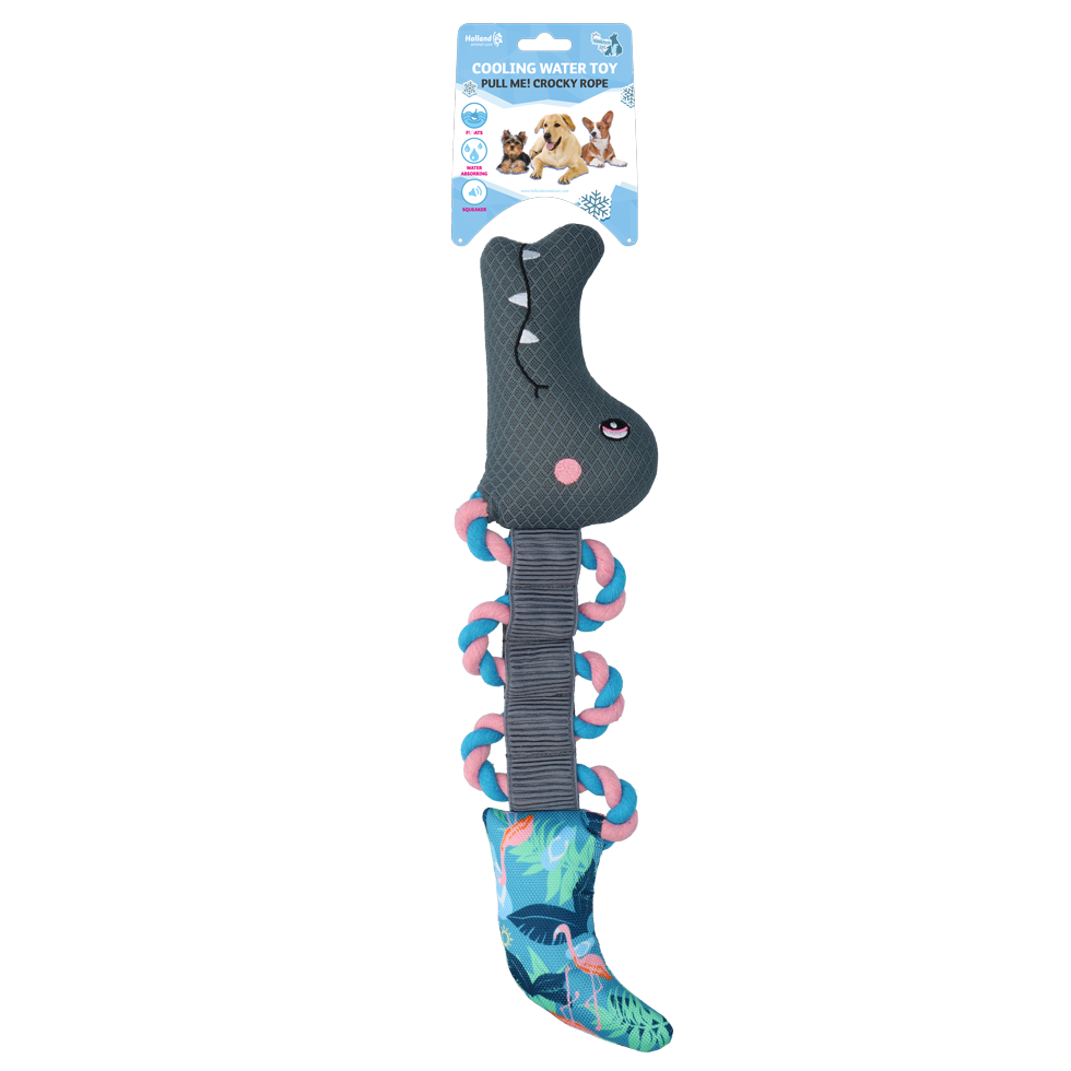 CoolPets Pull Me! Crocky Rope Flamingo – Ideales Sommerspielzeug Für Hunde