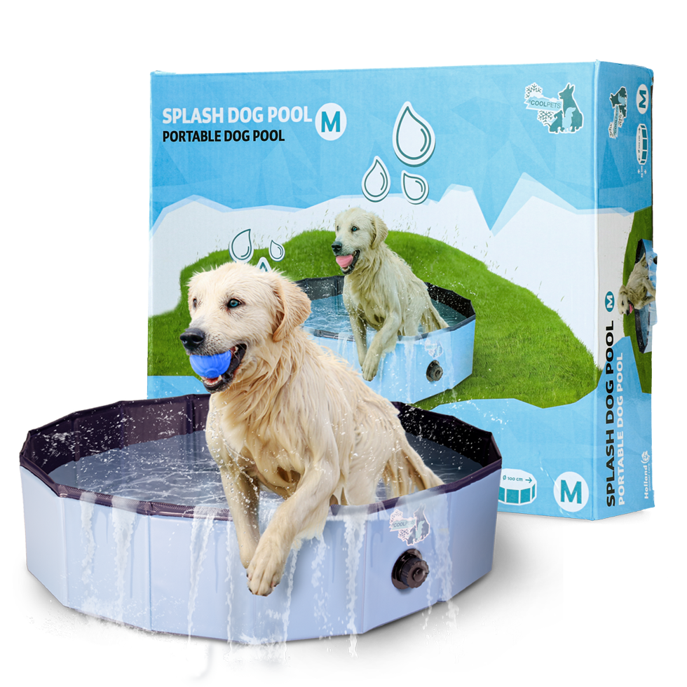 CoolPets Splash Hundepool ø 100 x 25 cm – Langlebiges Und Rutschfestes Design