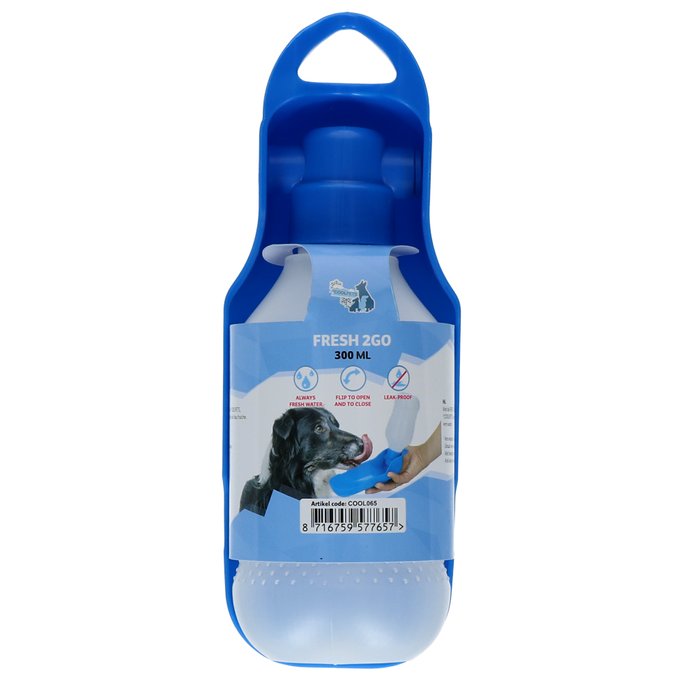 CoolPets Fresh 2GO 300 ml – Praktische Wasserflasche Für Hunde Unterwegs