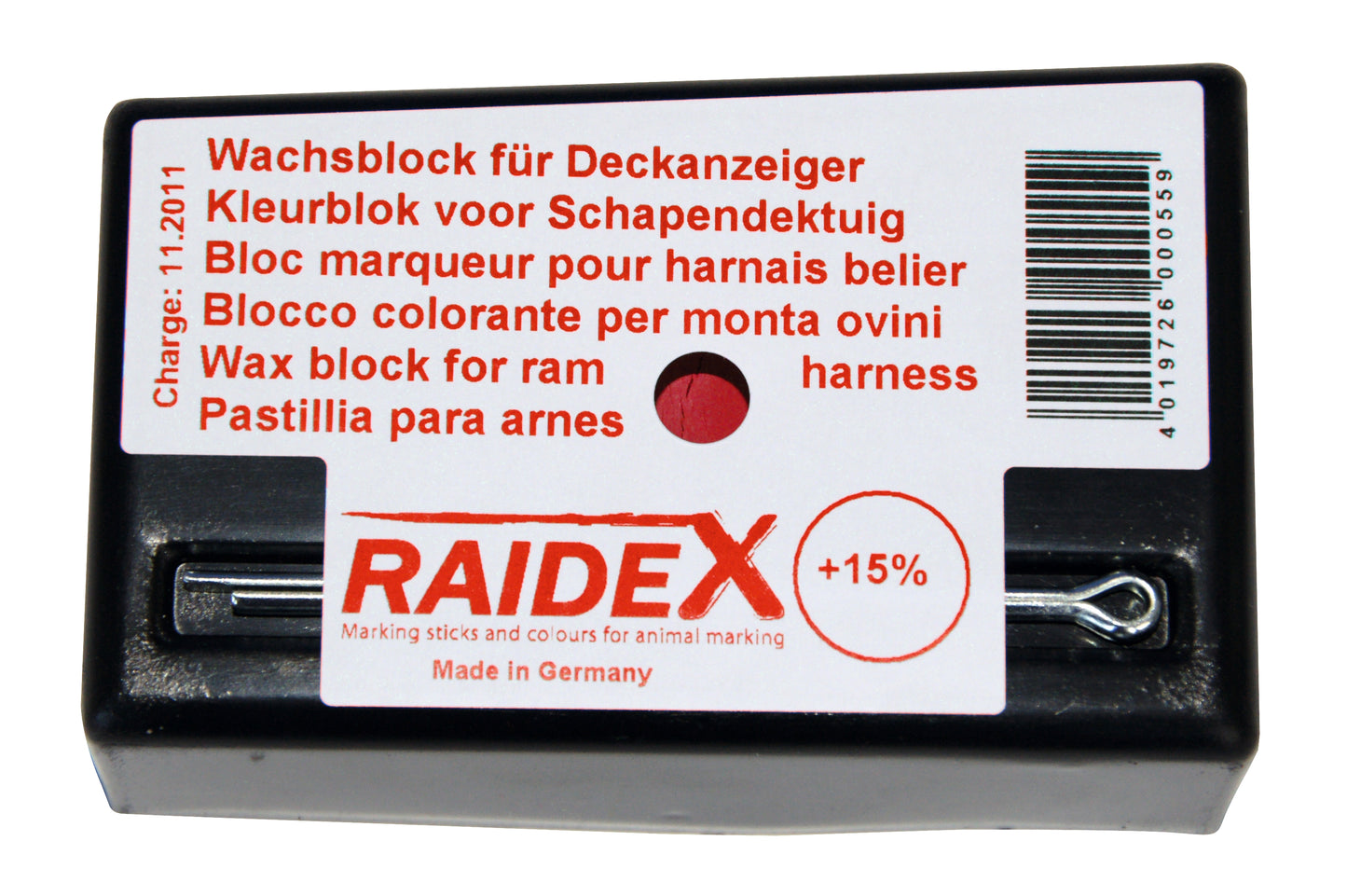 Raidex Kreide Rot – Wetterfeste Farbblock für Jedes Wetter
