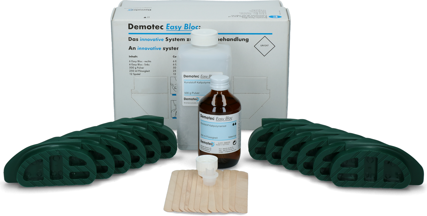 Demotec Easy Bloc 12 Behandlungen – Innovatives System Für Klauenbehandlung