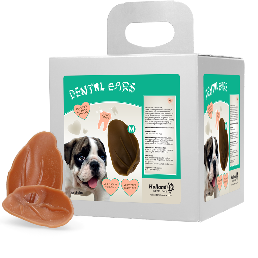 Dental Ears Medium 12 St. – Gesunde Zahnpflege Für Hunde