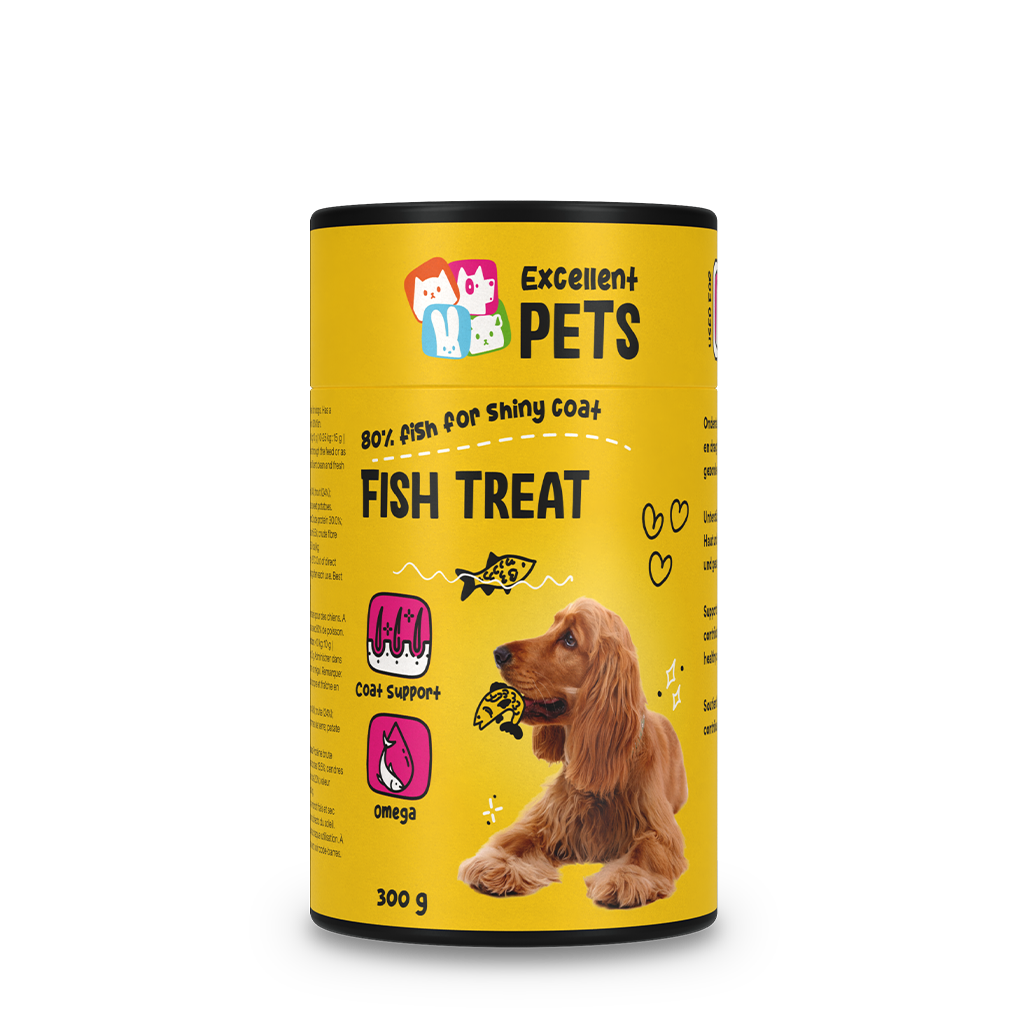 Excellent Pets Fish Treat 300 g – Unterstützt Hautregeneration und Glänzendes Fell
