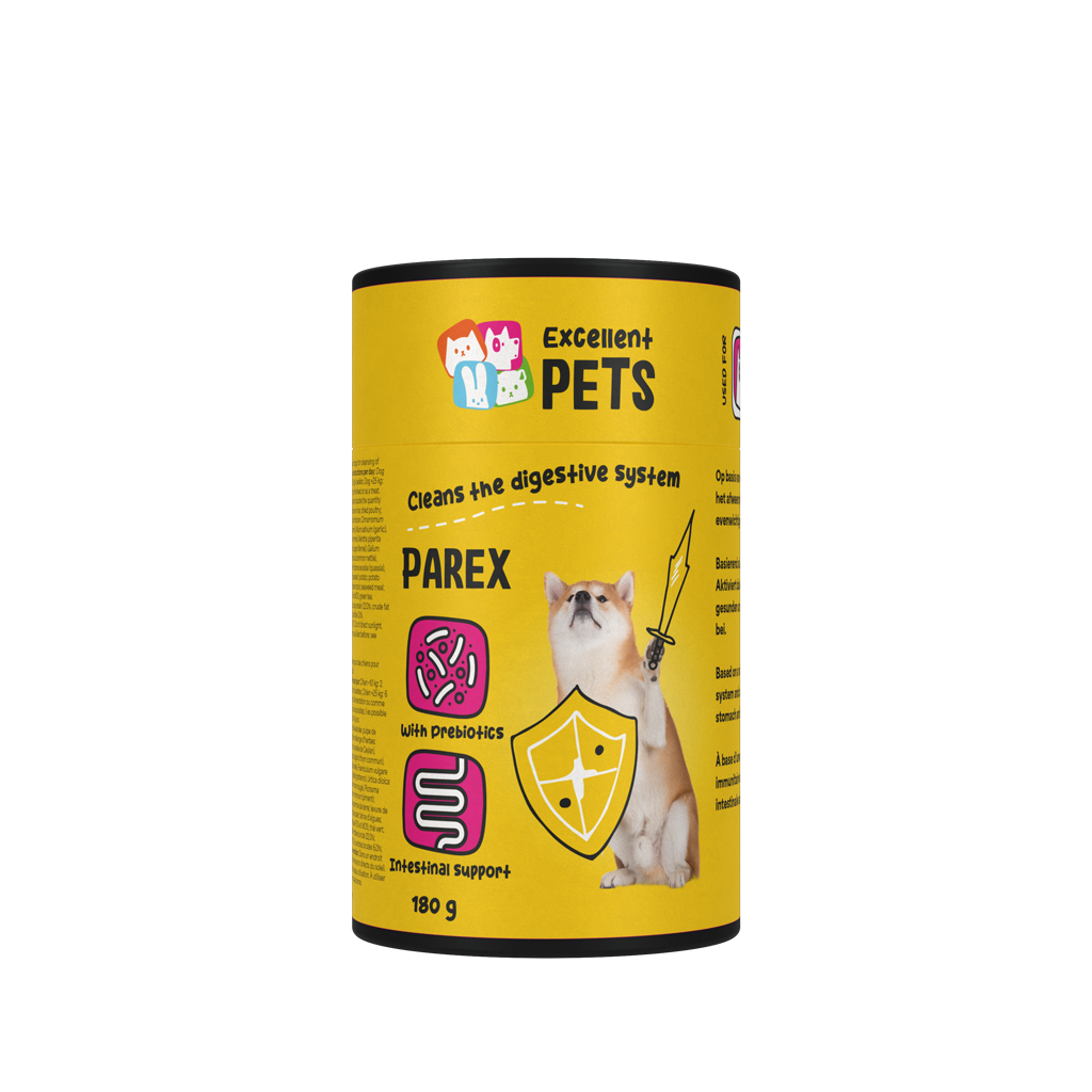 Excellent Pets Dog Parex 180 g – Aktiviert Das Immunsystem Und Unterstützt Die Magen-Darm-Flora
