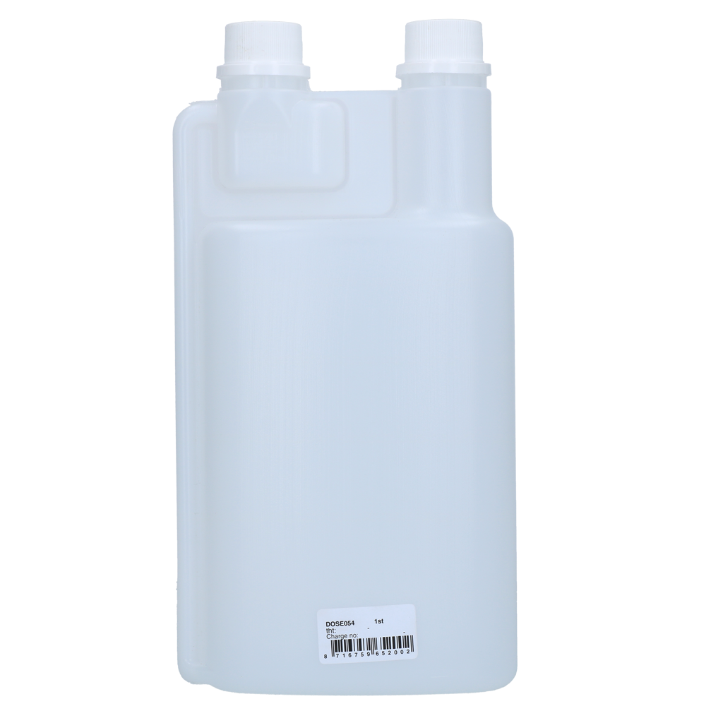 DosierPro Dosierflasche 2 Hals 1 l – Praktischer Doppelhals Mit Mehreren Abmessungen