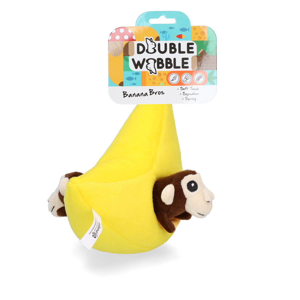 Double Wobble Kuscheltier – Extra Weich Mit Lustigen Quietschtieren