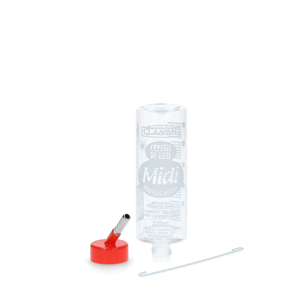 Classic Crystal Deluxe Trinkeflasche 320 ml – Langlebiges Design Für Nagetiere
