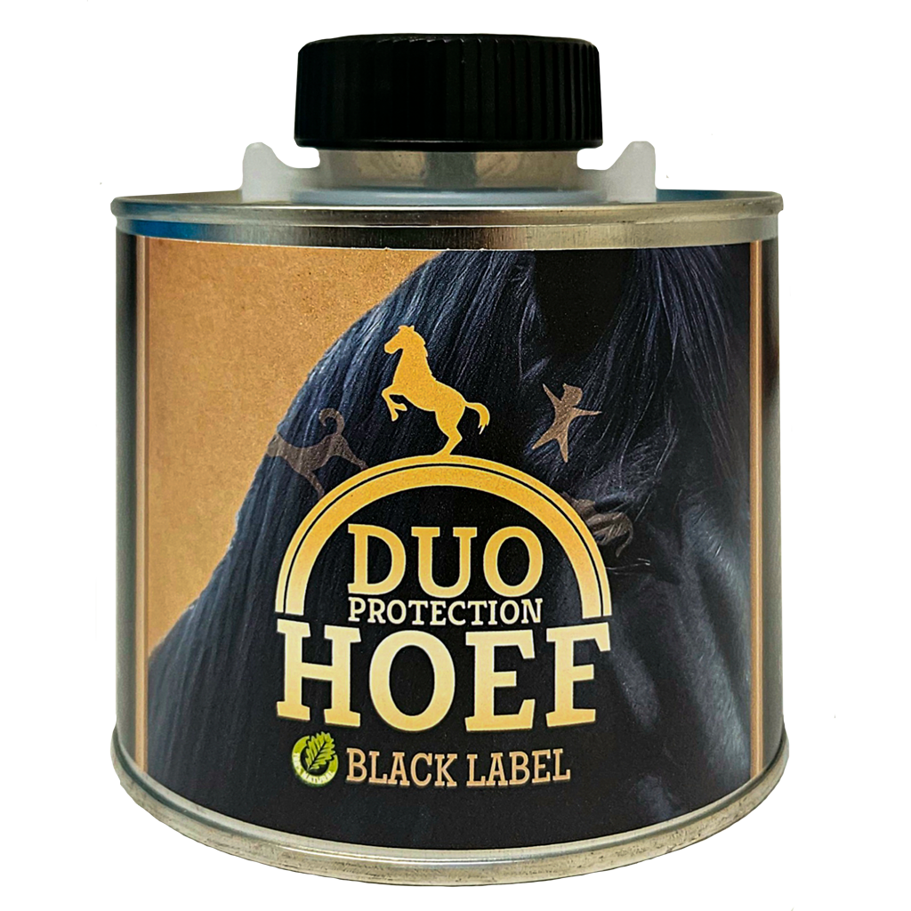 Duo Protection Hoof Black Label 500 ml – Tiefeneinziehende Pflege für Glänzende Hufe