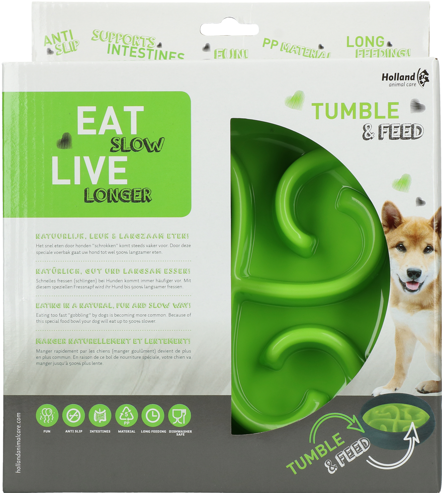 Eat Slow Live Longer Tumble Feeder Grün – Fördert Langsame Futteraufnahme