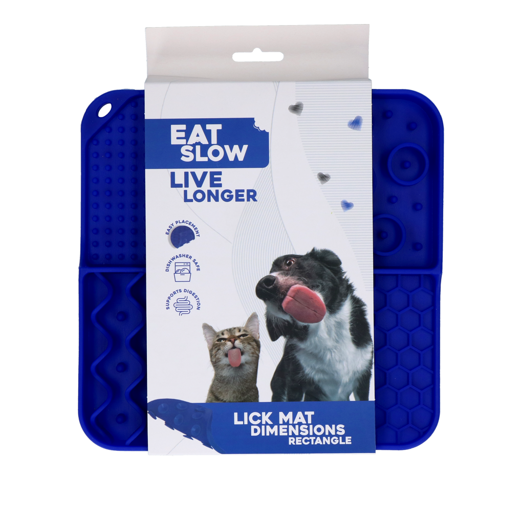 Eat Slow Live Longer Leckmatte – Fördert Langsame Ernährung für Haustiere