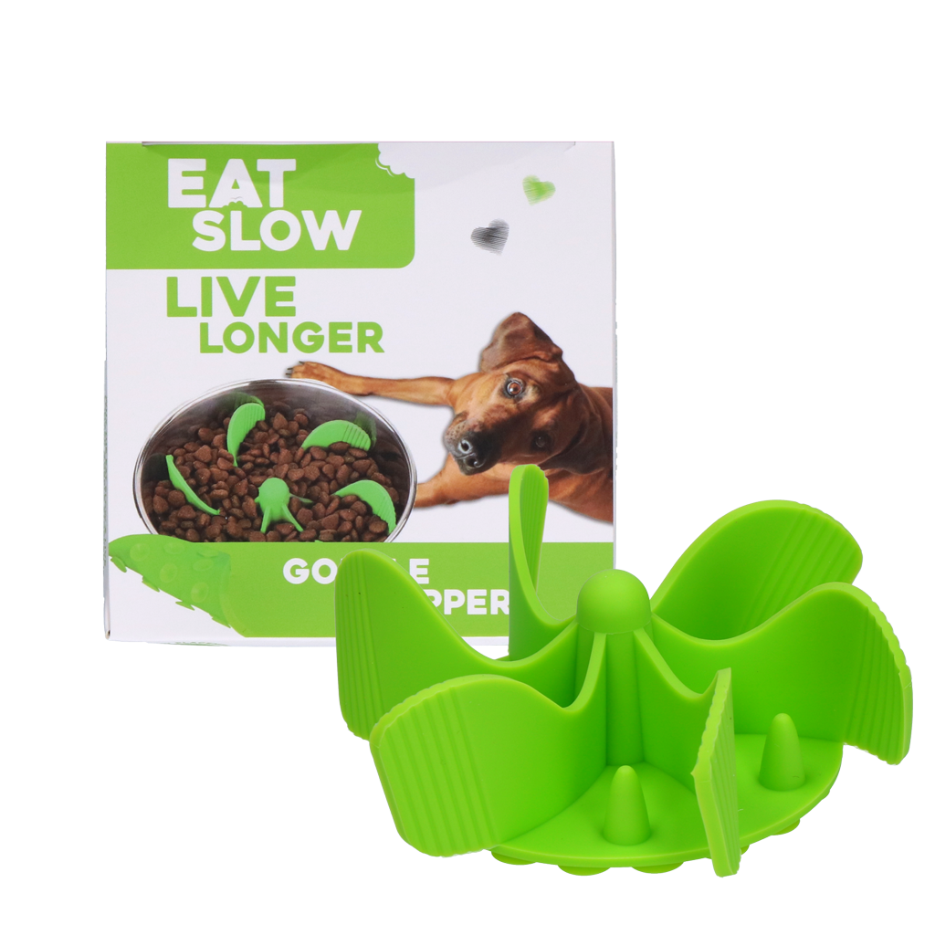 Eat Slow Live Longer Gobble Stopper Grün – Antischlingeinsatz Für Langsame Fütterung