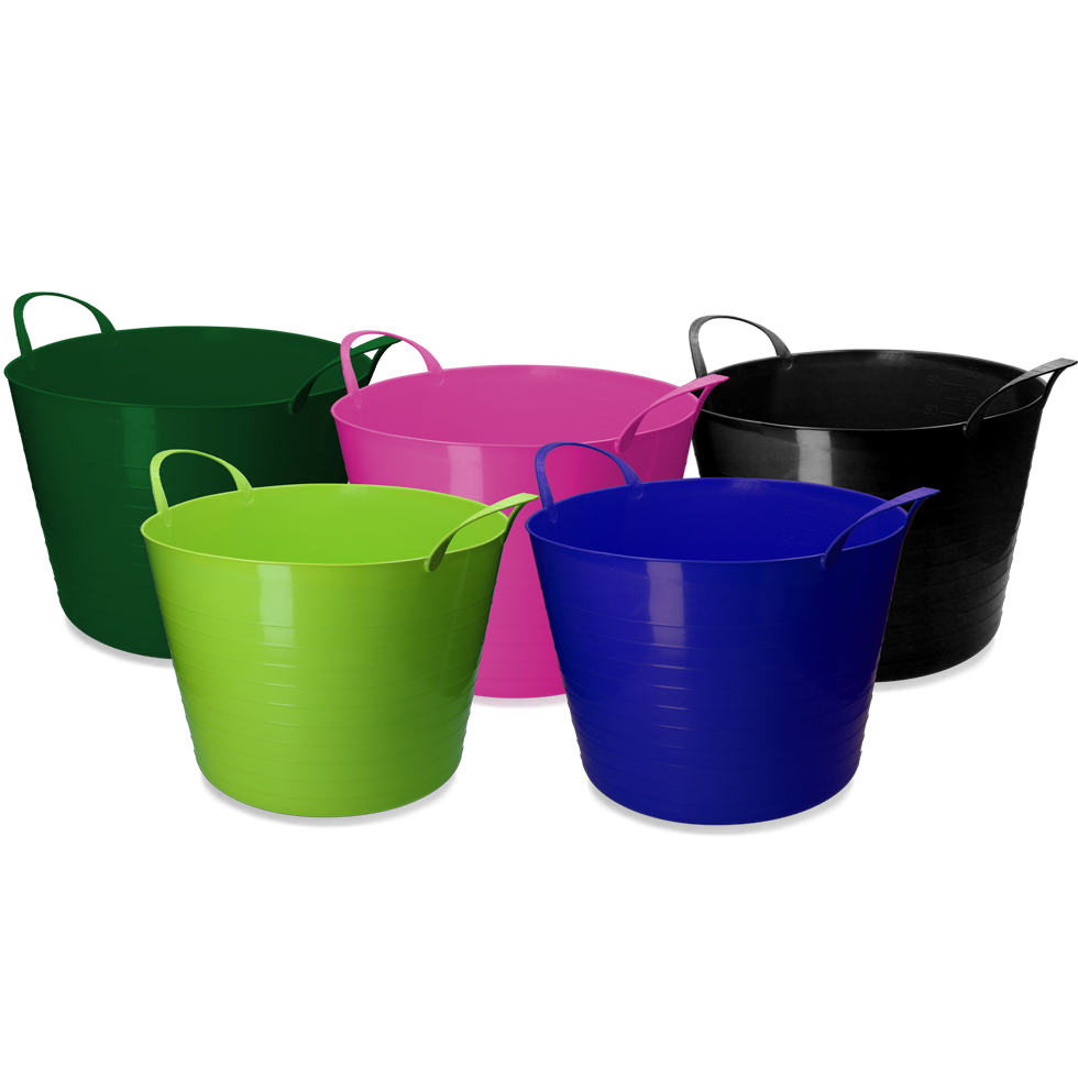 vPlast Eimer V-Trug Flexi 65 l Schwarz – Robuster Und Flexibler Kunststoff