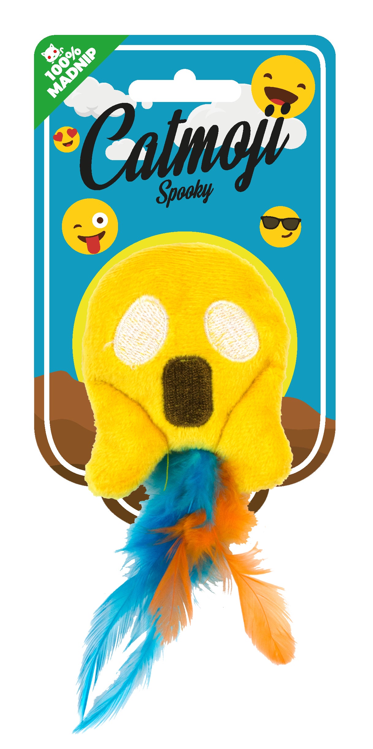 Catmoji Spooky – Weiches Fleece und Federn für Mehr Spaß