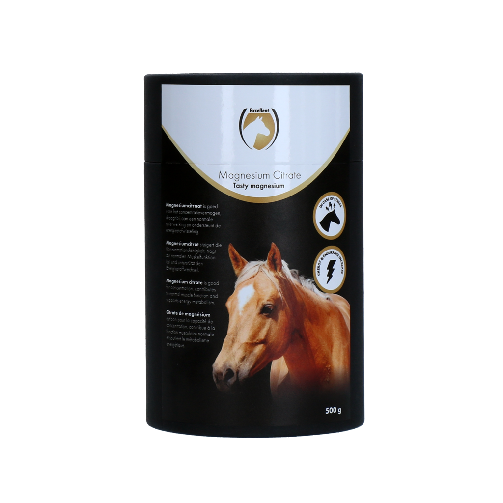 Excellent Horse Magnesiumcitrat 500 g – Steigert Konzentration und Unterstützt Muskelfunktion