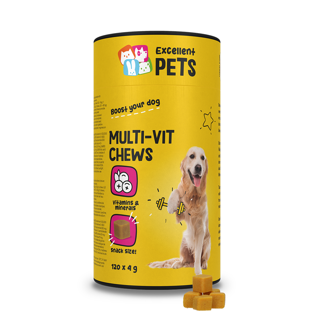 Excellent Pets Multi-Vit Kausnacks – Unterstützung Für Abwehrkräfte Und Stoffwechsel