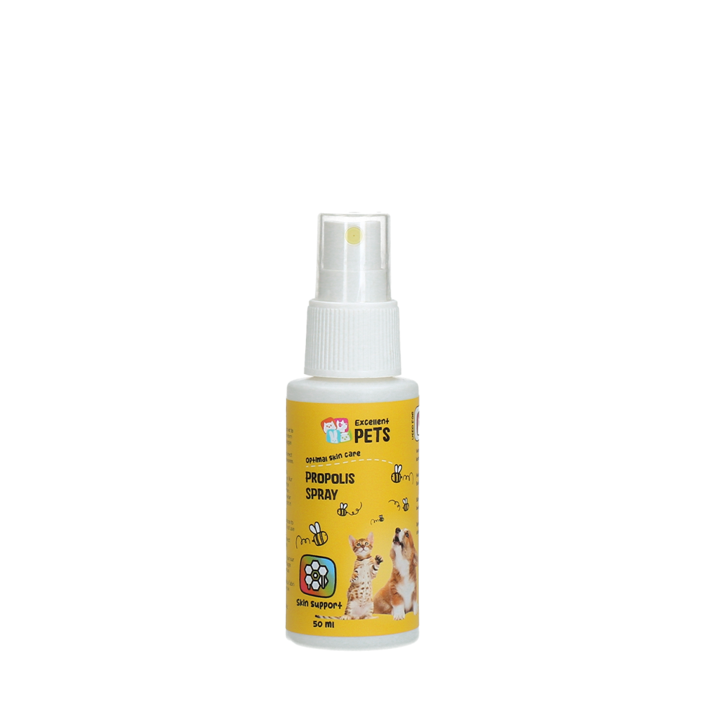 Excellent Pets Propolis Spray 50 ml – Unterstützt Hautregeneration für Hunde und Katzen